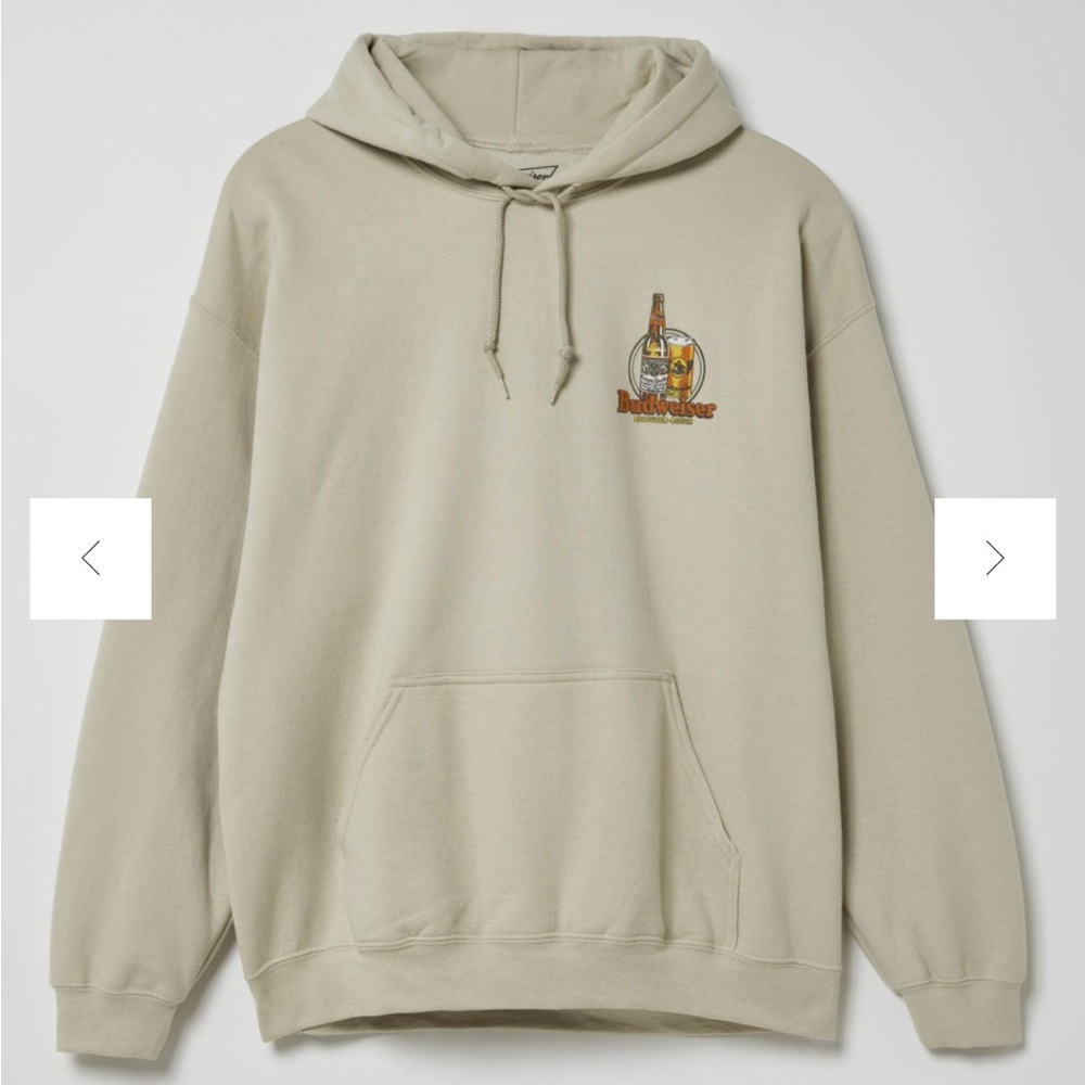 NWT UO BUDWEISER Classic Hoodie Sweatshirt Size Large
